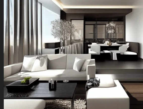 Styled apartment interior